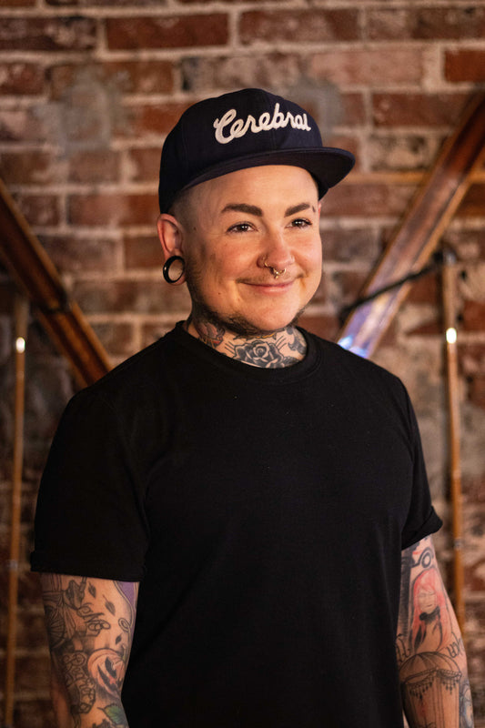 Script 6 Panel - Navy