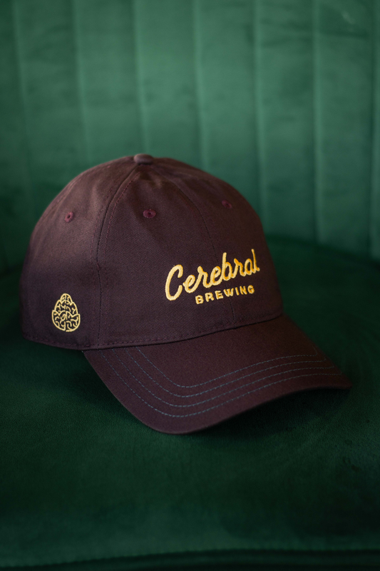 Script Dad Hat - Black Cherry