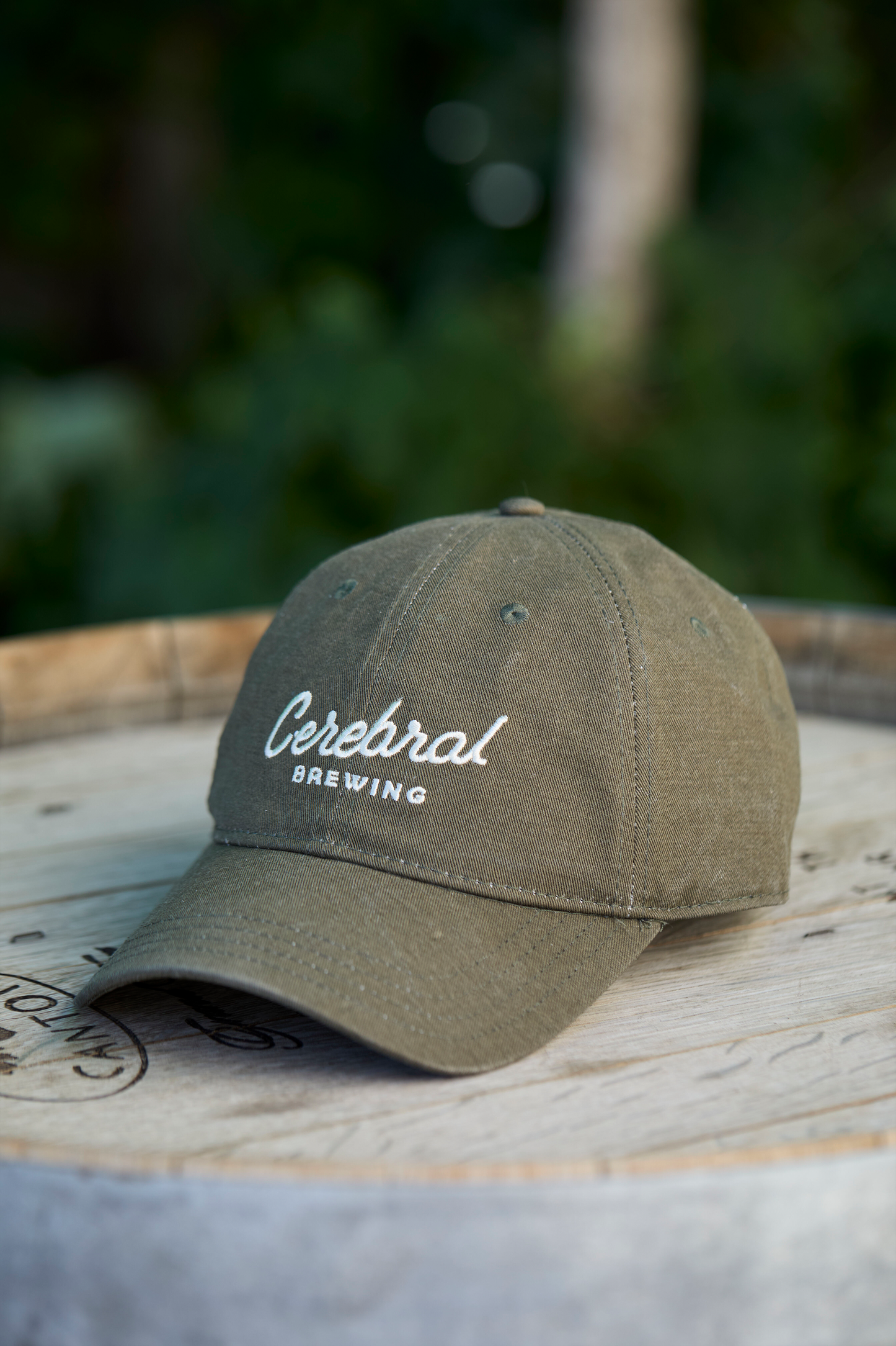 Script Dad Hat - Olive