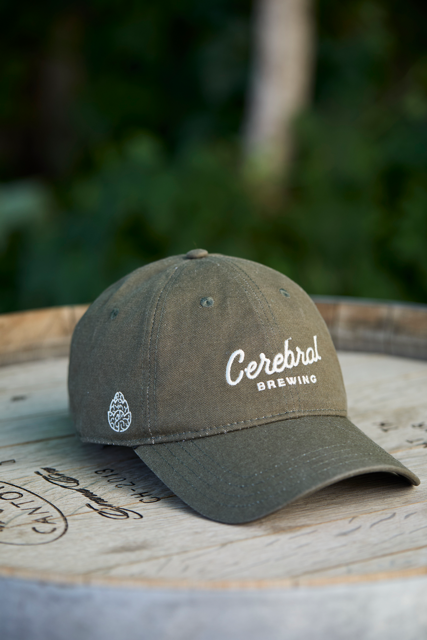 Script Dad Hat - Olive
