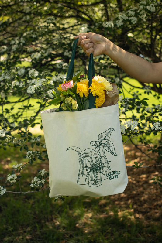 Erlenmeyer Vase Tote