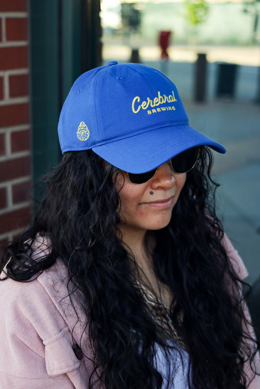 Script Dad Hat - Royal Blue