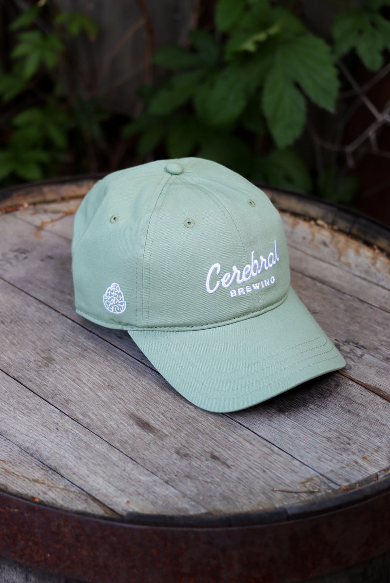 Script Dad Hat - Sage Green
